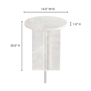   Modern European furniture - Round Marble Modern Accent Table - www.oroa.com | Oroa.com