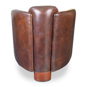   Modern European furniture - Brown Leather Club Chair - www.oroa.com | Oroa.com