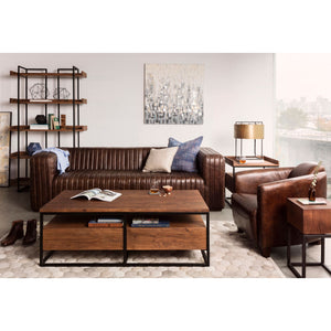   Modern European furniture - Brown Leather Club Chair - www.oroa.com | Oroa.com