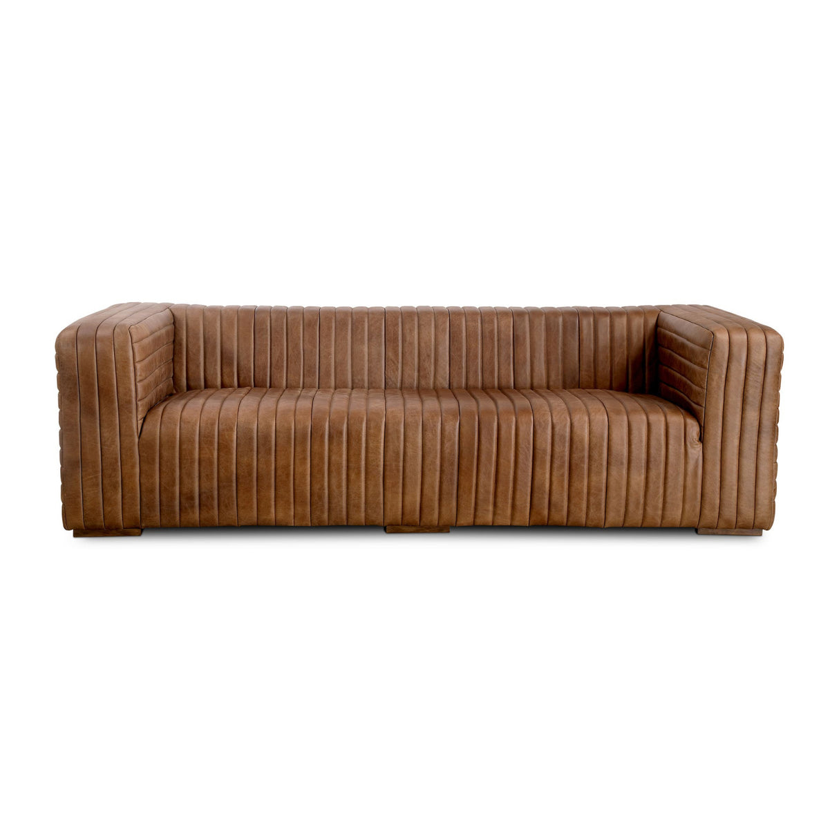   Modern European furniture - Channel-Stitched Leather Sofa - www.oroa.com | Oroa.com