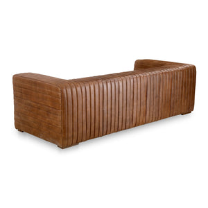   Modern European furniture - Channel-Stitched Leather Sofa - www.oroa.com | Oroa.com