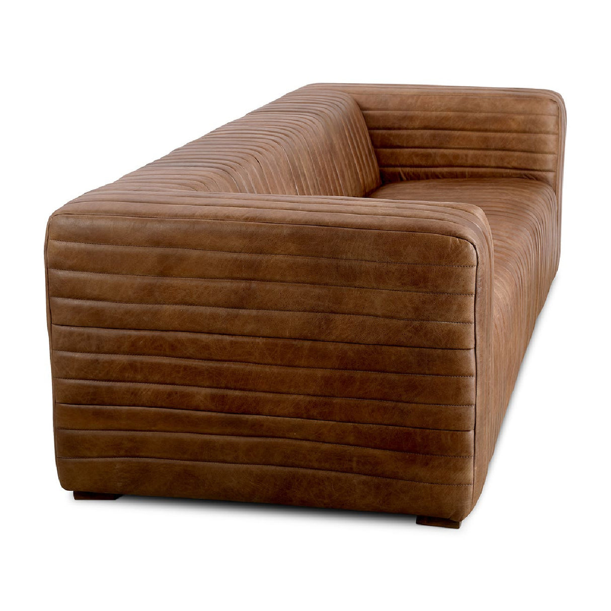   Modern European furniture - Channel-Stitched Leather Sofa - www.oroa.com | Oroa.com