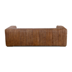   Modern European furniture - Channel-Stitched Leather Sofa - www.oroa.com | Oroa.com