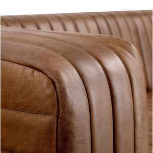   Modern European furniture - Channel-Stitched Leather Sofa - www.oroa.com | Oroa.com