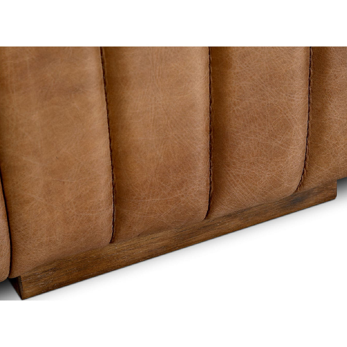  Modern European furniture - Channel-Stitched Leather Sofa - www.oroa.com | Oroa.com