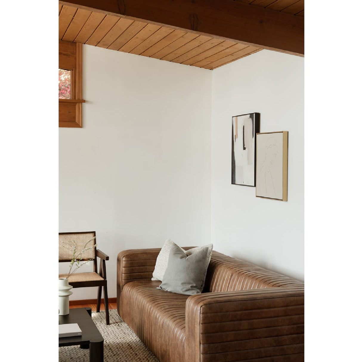   Modern European furniture - Channel-Stitched Leather Sofa - www.oroa.com | Oroa.com