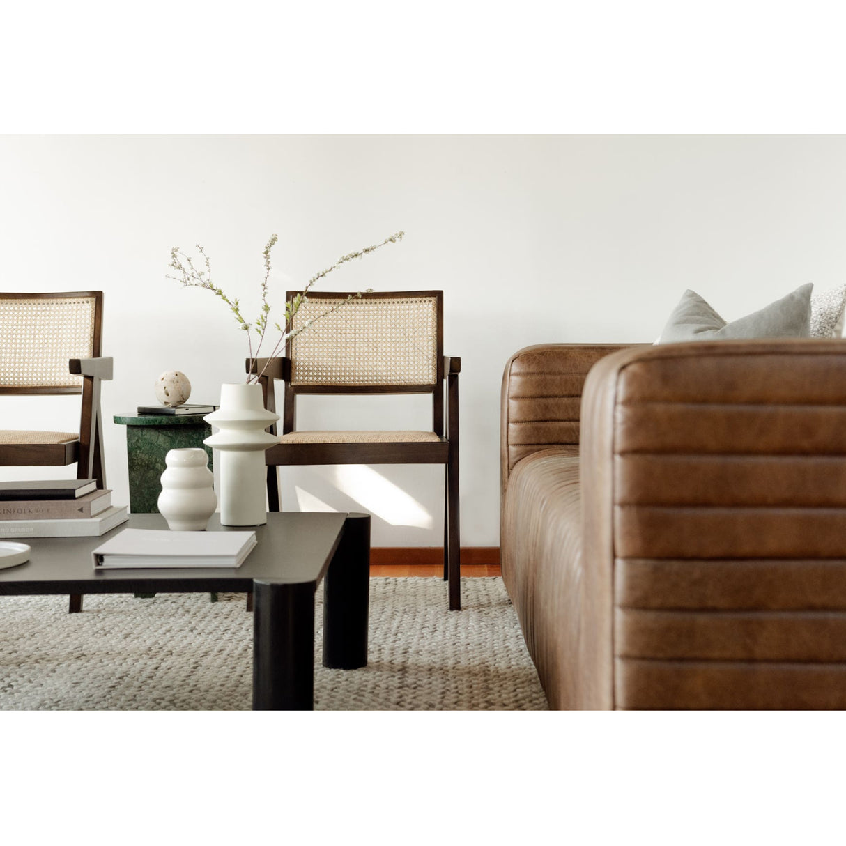   Modern European furniture - Channel-Stitched Leather Sofa - www.oroa.com | Oroa.com