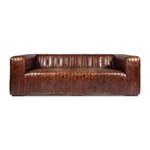  Modern European furniture - Channel-Stitched Leather Sofa - www.oroa.com | Oroa.com