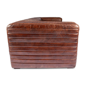  Modern European furniture - Channel-Stitched Leather Sofa - www.oroa.com | Oroa.com