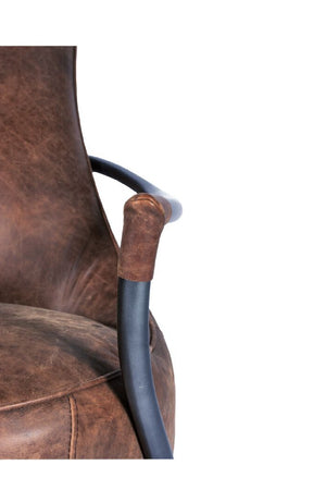   Modern European furniture - Brown Leather Club Chair - www.oroa.com | Oroa.com