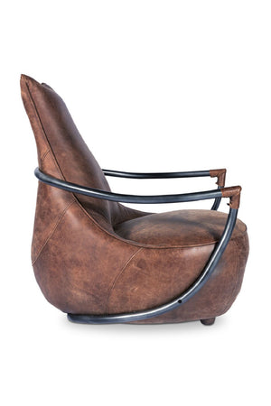   Modern European furniture - Brown Leather Club Chair - www.oroa.com | Oroa.com