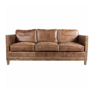   Modern European furniture - Brown Leather Rustic Sofa - www.oroa.com | Oroa.com