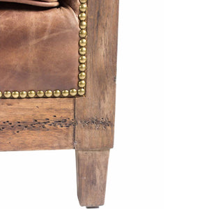   Modern European furniture - Brown Leather Rustic Sofa - www.oroa.com | Oroa.com