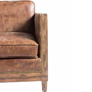   Modern European furniture - Brown Leather Rustic Sofa - www.oroa.com | Oroa.com