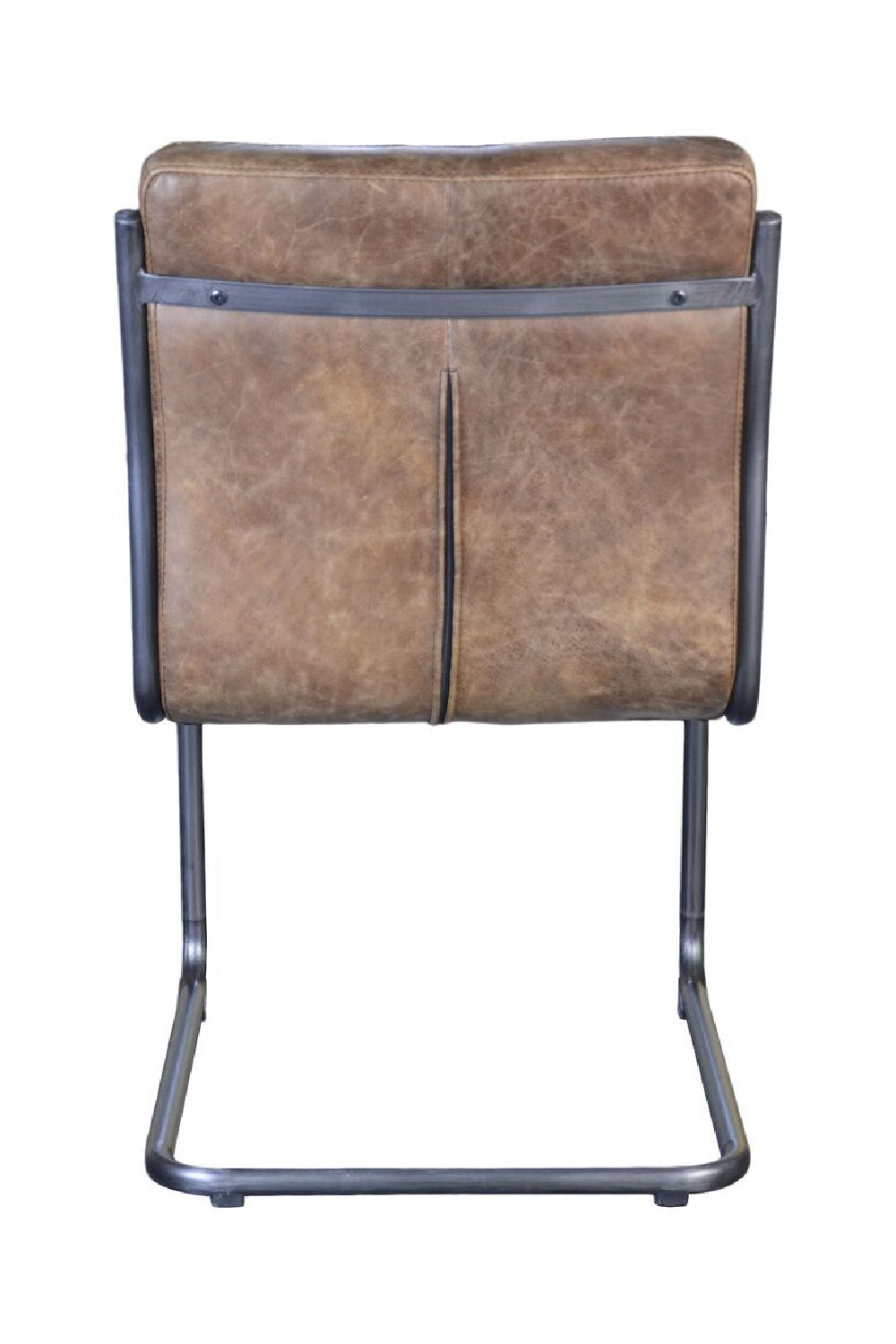   Modern European furniture - Brown Leather Dining Chair Set (2) - www.oroa.com | Oroa.com