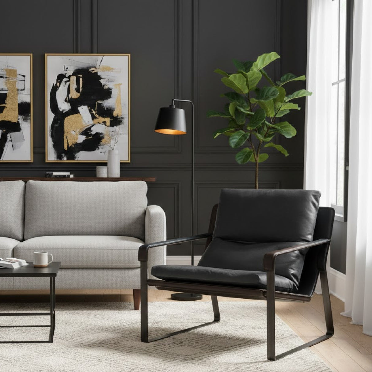   Modern European furniture - Leather Modern Classic Accent Chair - www.oroa.com | Oroa.com
