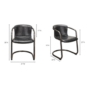   Modern European furniture - Cantilevered Dining Chair Set (2) - www.oroa.com | Oroa.com
