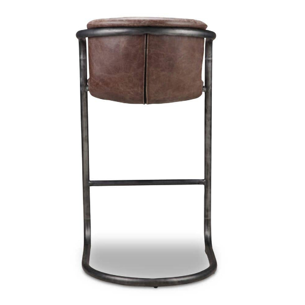   Modern European furniture - Leather Cantilevered Bar Stool Set (2)  - www.oroa.com | Oroa.com