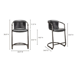   Modern European furniture - Cantilevered Counter Stool Set (2) - www.oroa.com | Oroa.com