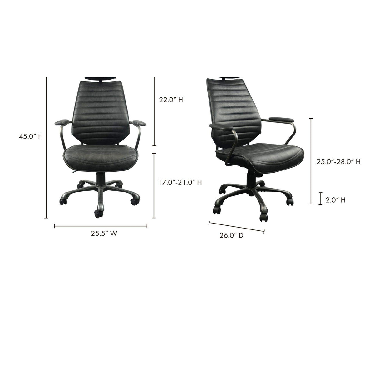   Modern European furniture - Adjustable Leather Office Chair - www.oroa.com | Oroa.com