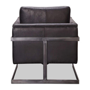   Modern European furniture - Leather Cantilevered Club Chair - www.oroa.com | Oroa.com