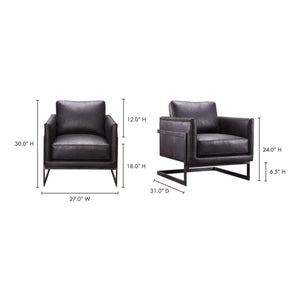   Modern European furniture - Leather Cantilevered Club Chair - www.oroa.com | Oroa.com