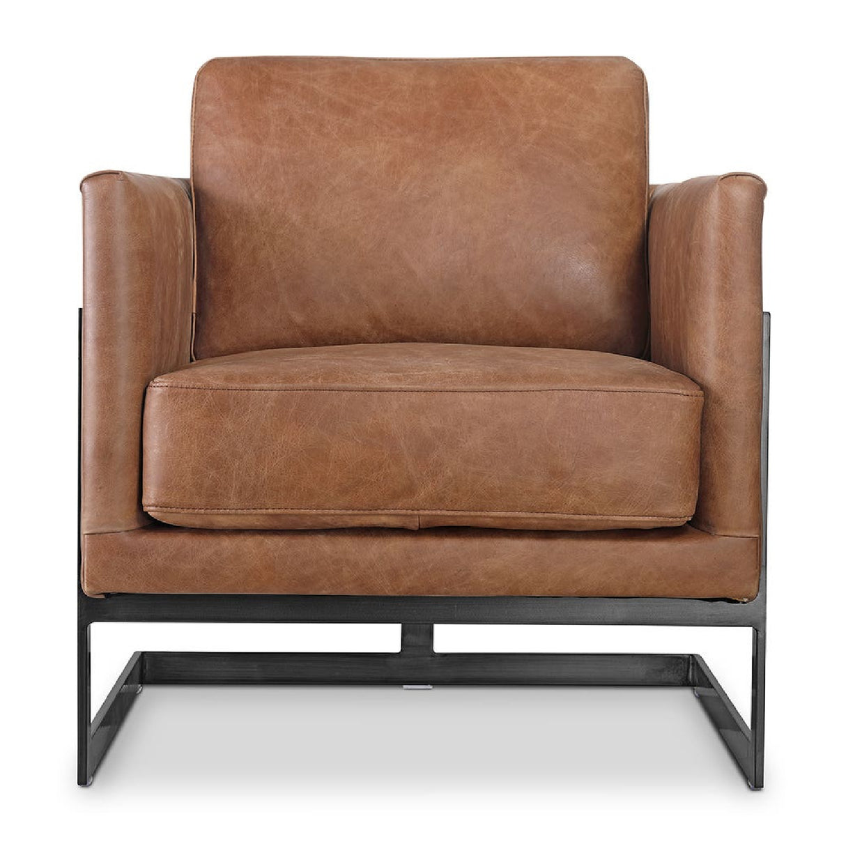   Modern European furniture - Leather Cantilevered Club Chair - www.oroa.com | Oroa.com