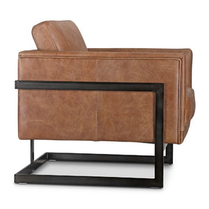   Modern European furniture - Leather Cantilevered Club Chair - www.oroa.com | Oroa.com