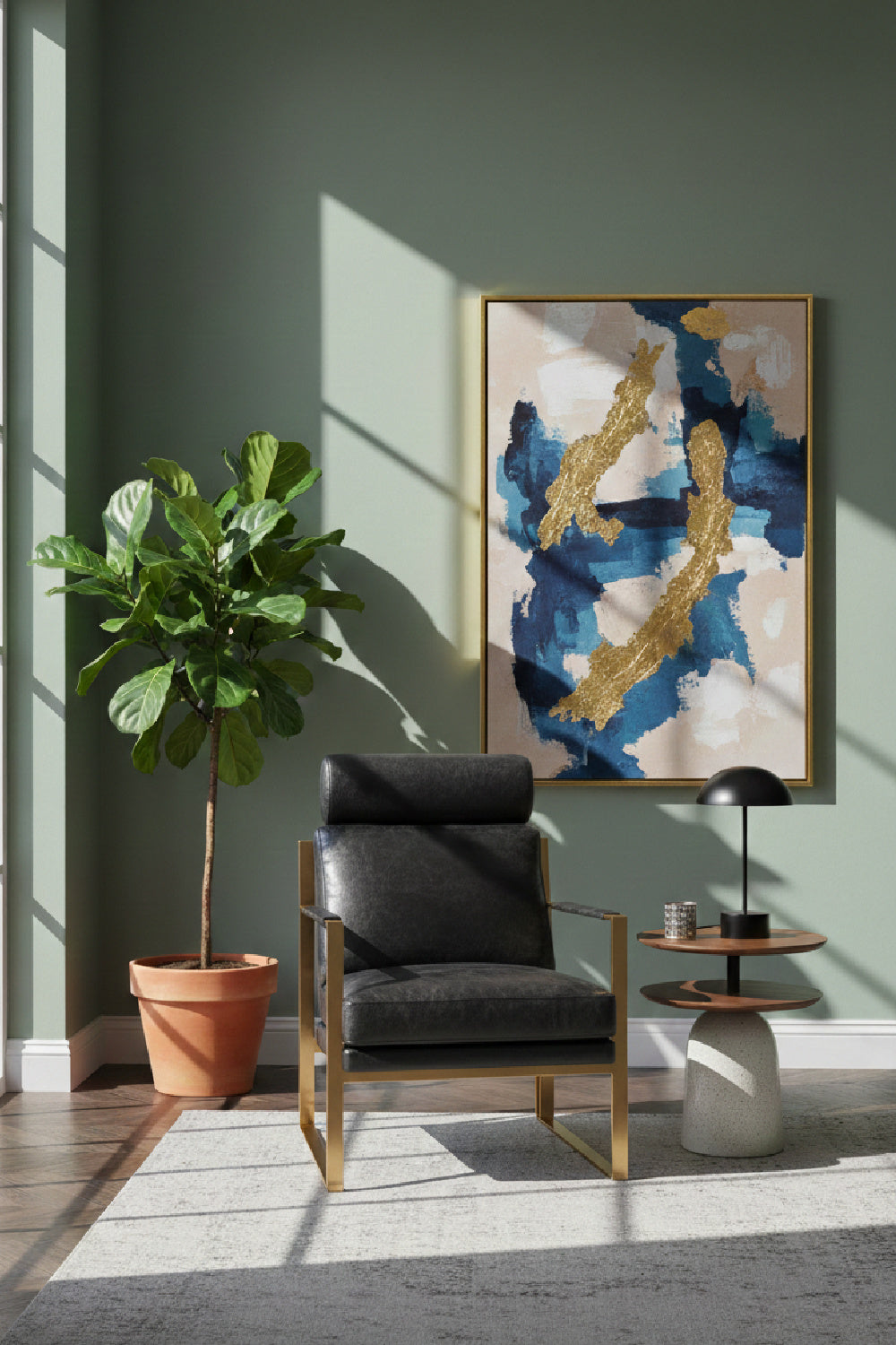  Modern European furniture - Black Leather Occasional Chair - www.oroa.com | Oroa.com