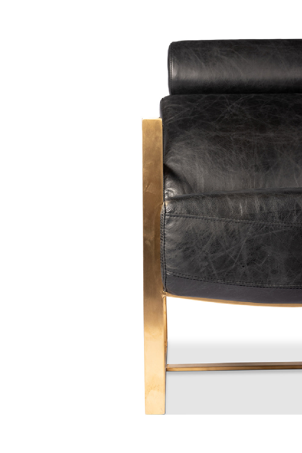   Modern European furniture - Black Leather Occasional Chair - www.oroa.com | Oroa.com