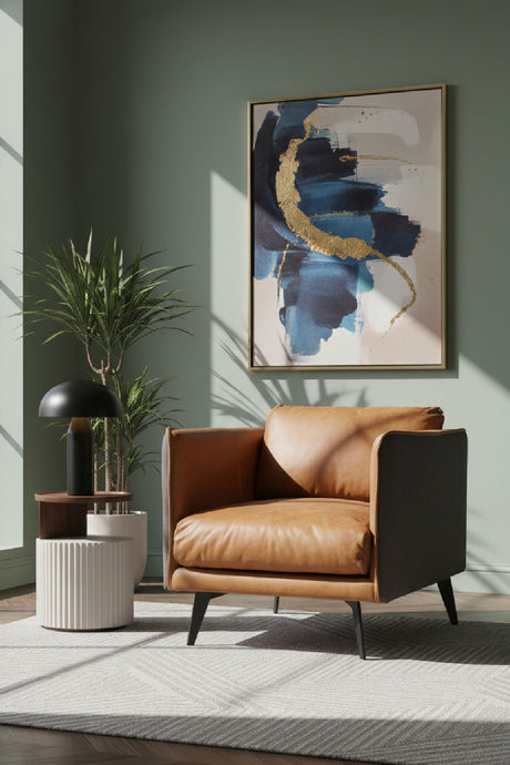   Modern European furniture - Brown Leather Lounge Armchair - www.oroa.com | Oroa.com
