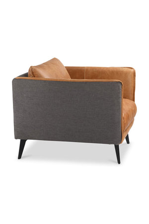   Modern European furniture - Brown Leather Lounge Armchair - www.oroa.com | Oroa.com