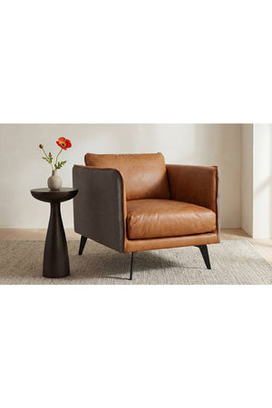   Modern European furniture - Brown Leather Lounge Armchair - www.oroa.com | Oroa.com