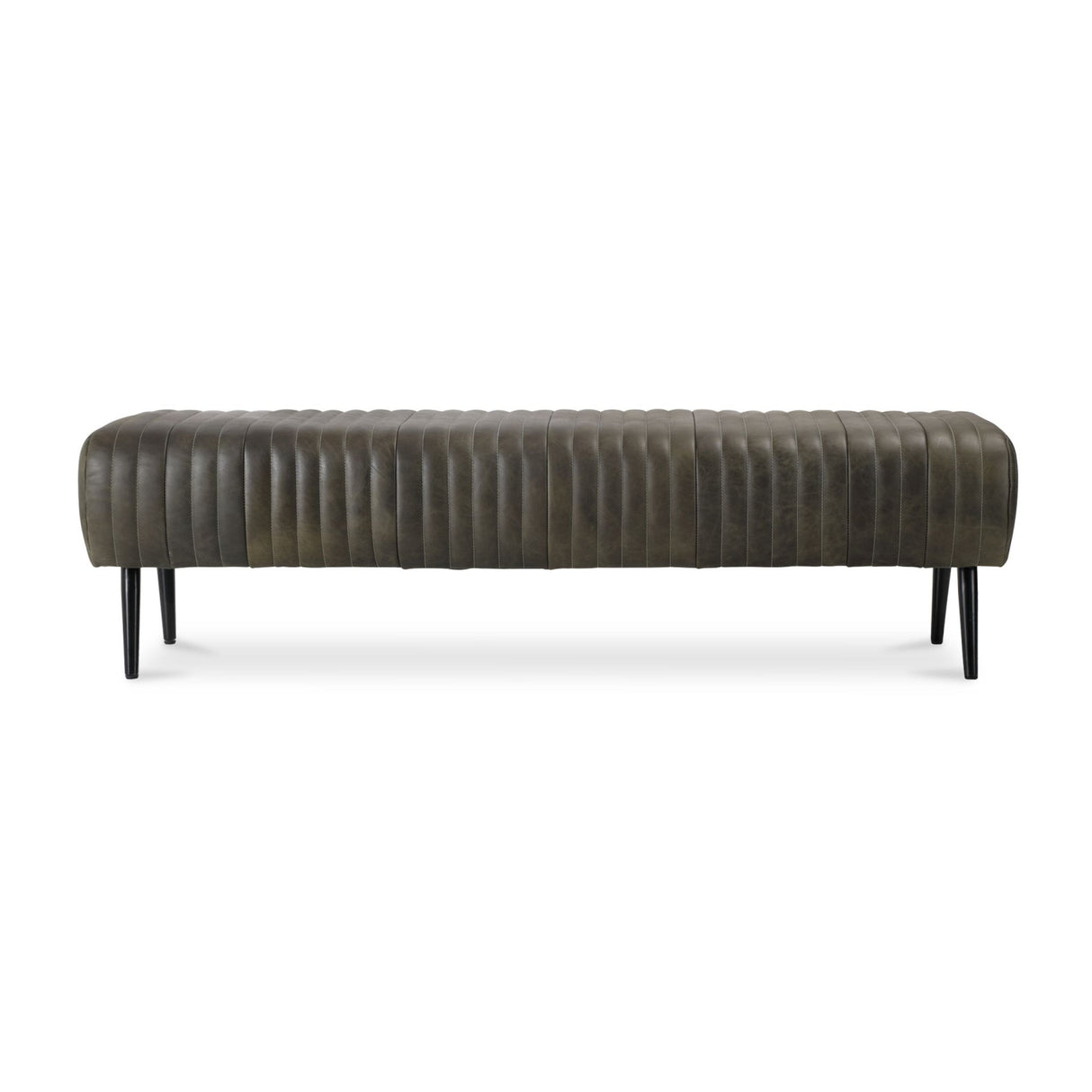  Modern European furniture - Quilted Green Leather Bench - www.oroa.com | Oroa.com