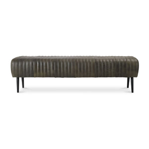   Modern European furniture - Quilted Green Leather Bench - www.oroa.com | Oroa.com
