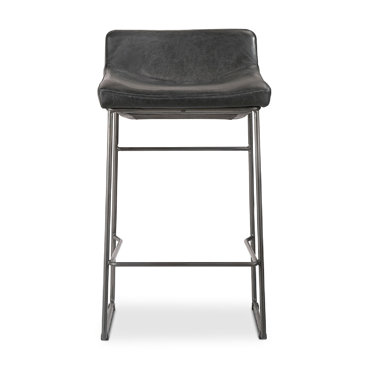   Modern European furniture - Leather Backless Counter Stools (2) - www.oroa.com | Oroa.com