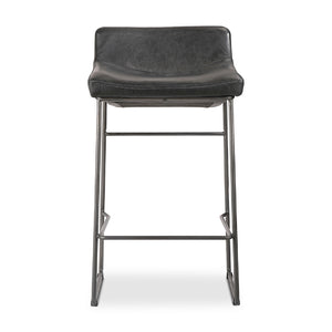   Modern European furniture - Leather Backless Counter Stools (2) - www.oroa.com | Oroa.com
