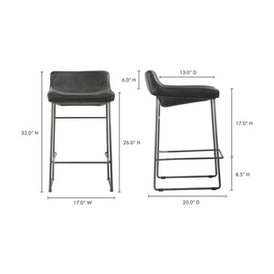   Modern European furniture - Leather Backless Counter Stools (2) - www.oroa.com | Oroa.com