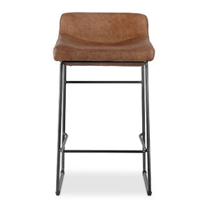   Modern European furniture - Leather Backless Counter Stools (2) - www.oroa.com | Oroa.com