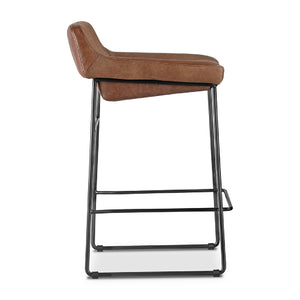   Modern European furniture - Leather Backless Counter Stools (2) - www.oroa.com | Oroa.com