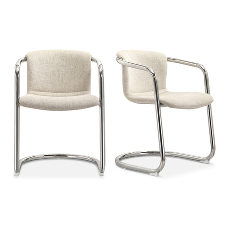   Modern European furniture - Cantilevered Dining Chair Set (2) - www.oroa.com | Oroa.com