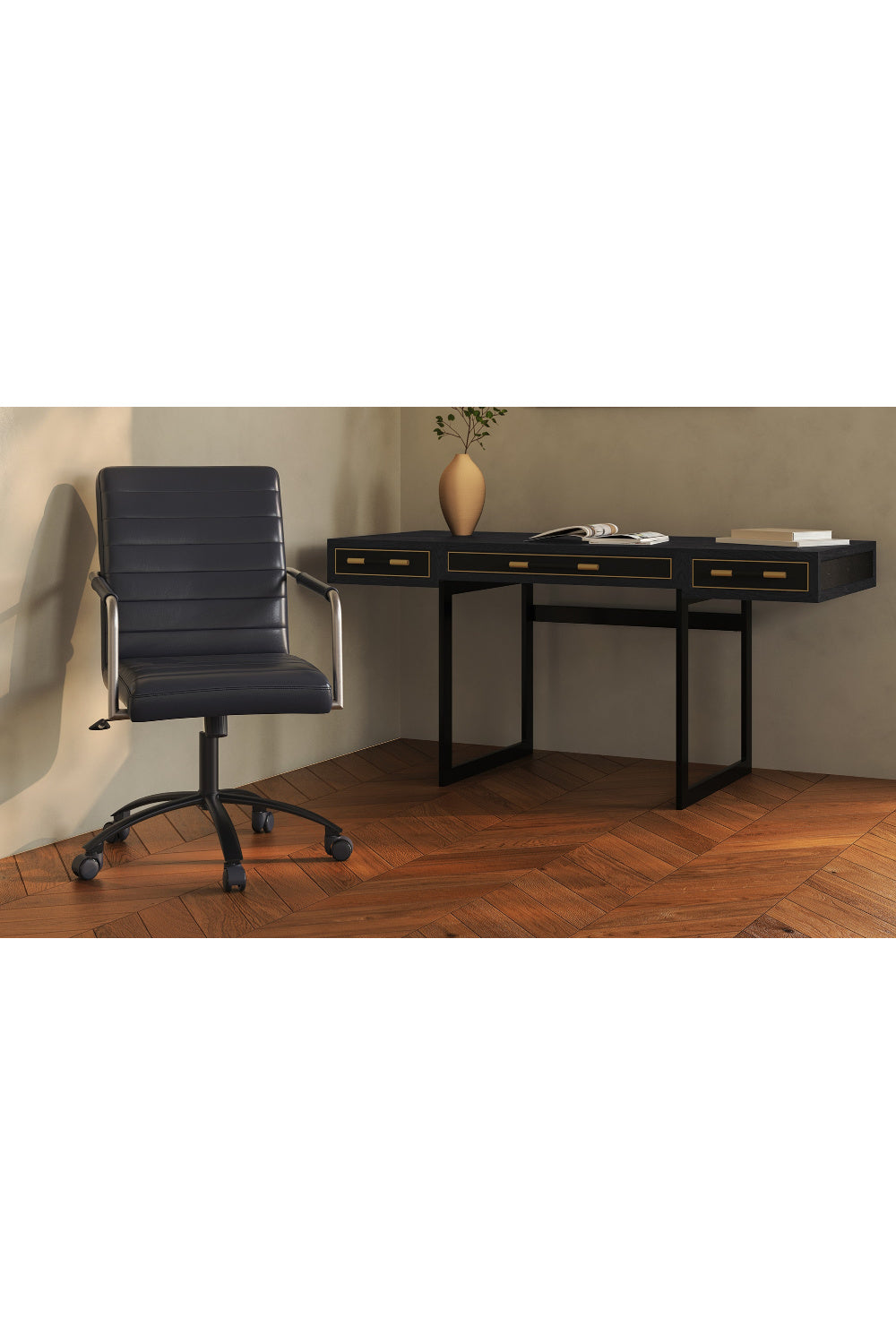   Modern European furniture - Grain Leather Office Chair - www.oroa.com | Oroa.com