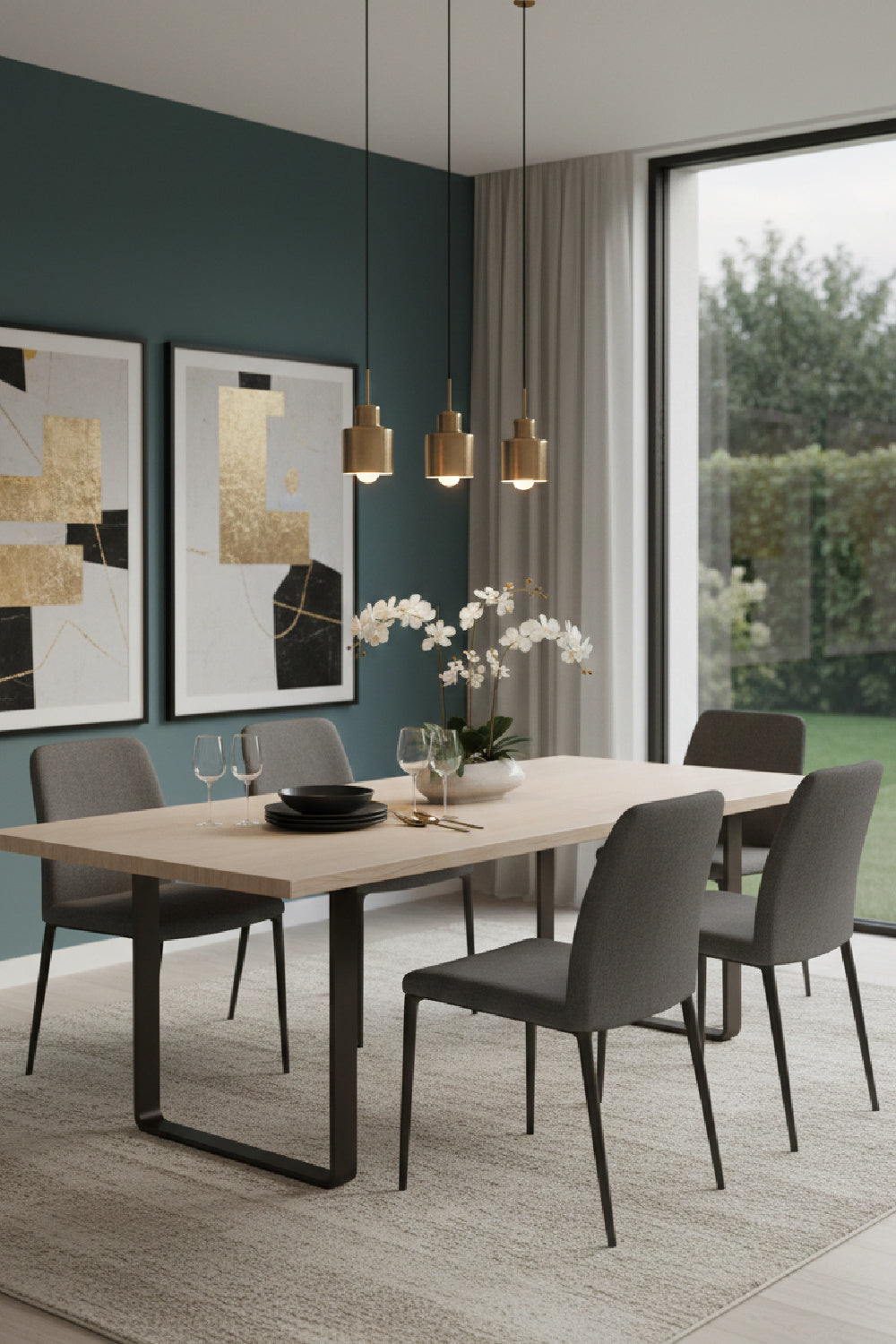   Modern European furniture - Mango Wood Top Dining Table - www.oroa.com | Oroa.com