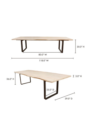   Modern European furniture - Mango Wood Top Dining Table - www.oroa.com | Oroa.com