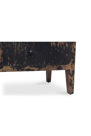   Modern European furniture - Distressed Black 2-Drawer Nightstand - www.oroa.com | Oroa.com