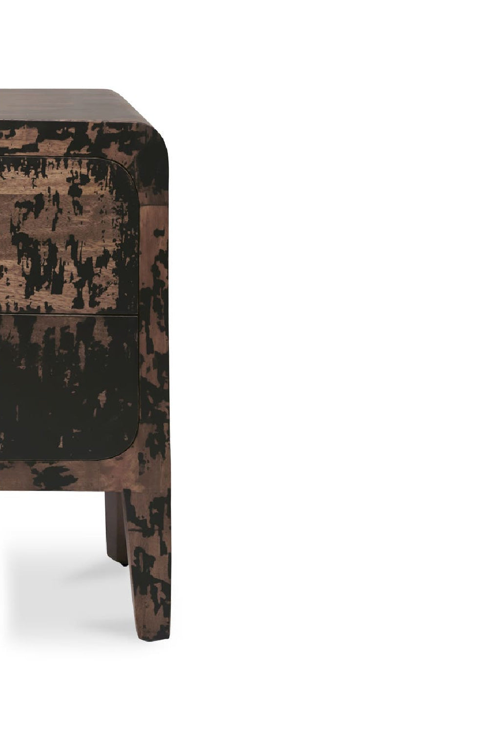   Modern European furniture - Distressed Black 2-Drawer Nightstand - www.oroa.com | Oroa.com