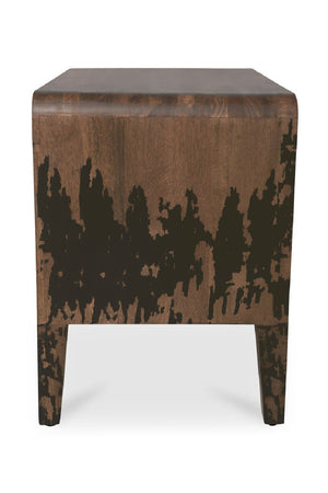   Modern European furniture - Distressed Black 2-Drawer Nightstand - www.oroa.com | Oroa.com