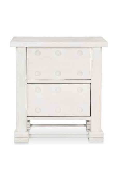   Modern European furniture - Whitewashed 2-Drawer Nightstand - www.oroa.com | Oroa.com