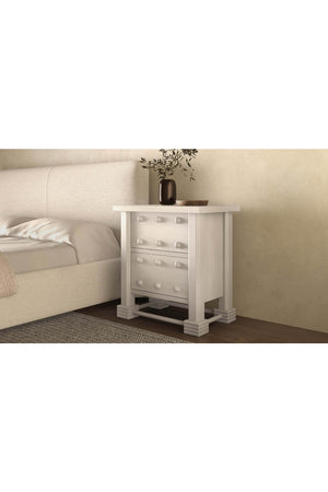   Modern European furniture - Whitewashed 2-Drawer Nightstand - www.oroa.com | Oroa.com