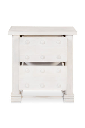   Modern European furniture - Whitewashed 2-Drawer Nightstand - www.oroa.com | Oroa.com